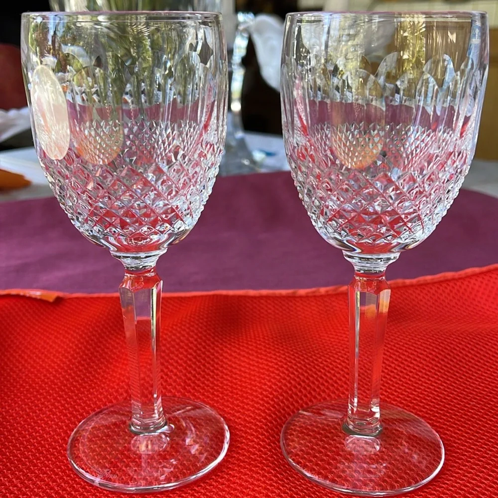 Set of 2 Waterford Crystal glasses Colleen pattern